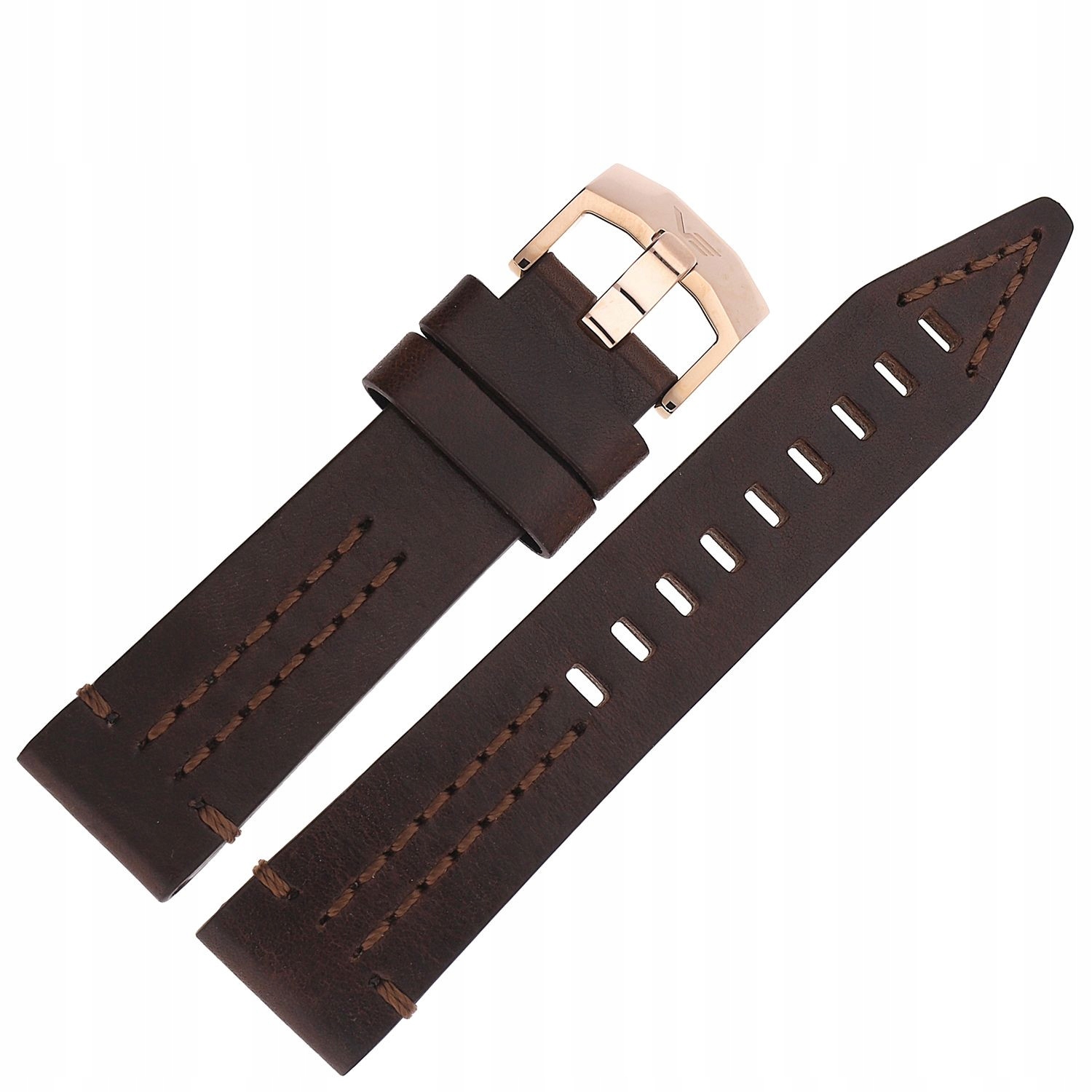 Pásek Rocket N1 kůže (B616) hnědý s růžovou barvou