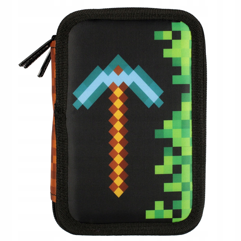 PIÓRNIK SZKOLNY TRZYKOMOROWY POTRÓJNY Z WYPOSAŻENIEM DLA CHŁOPCA MINECRAFT Dodatkowe informacje z wyposażeniem