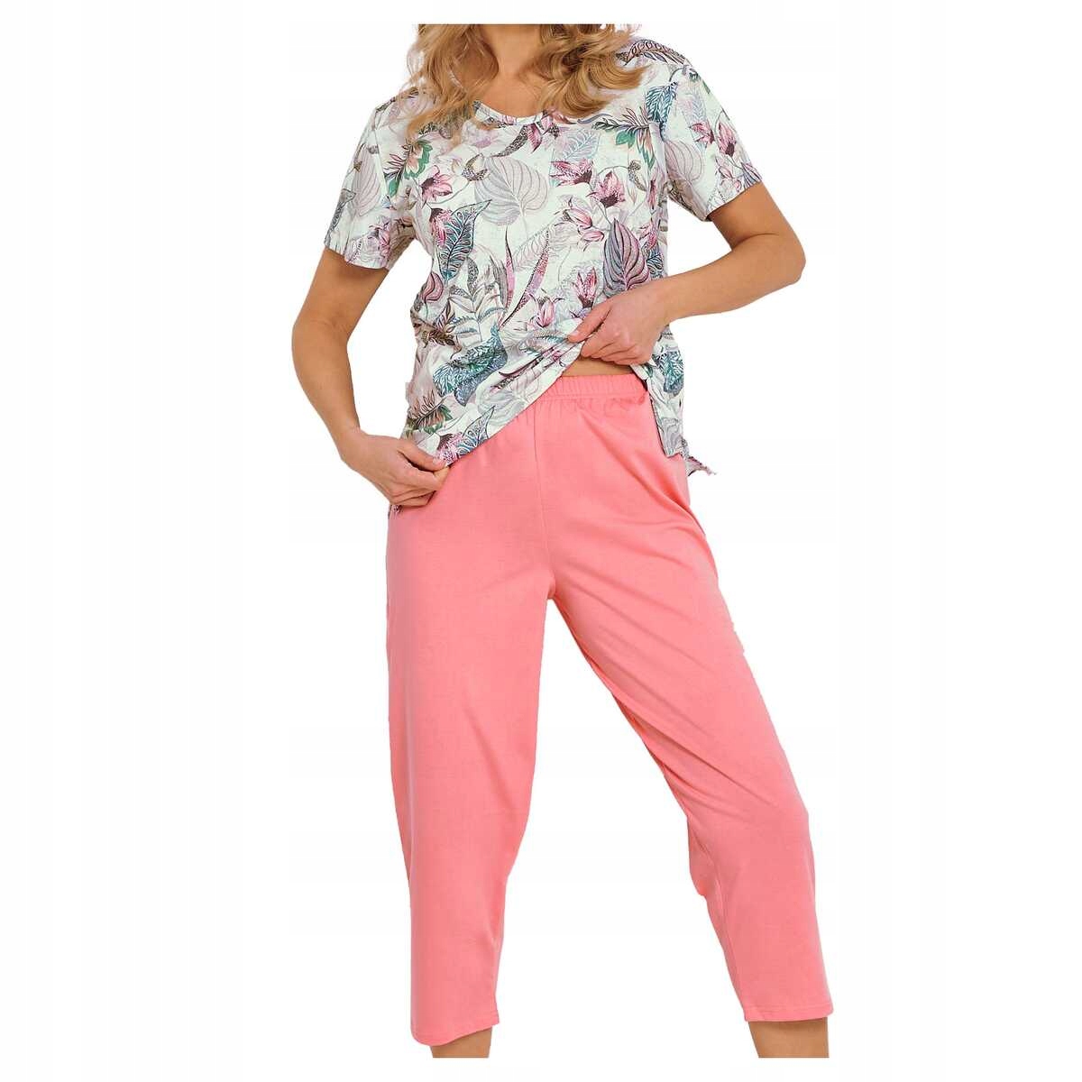 Taro Dámské bavlněné pyžamo s krátkým rukávem Renny 3343 bílé, velikost M