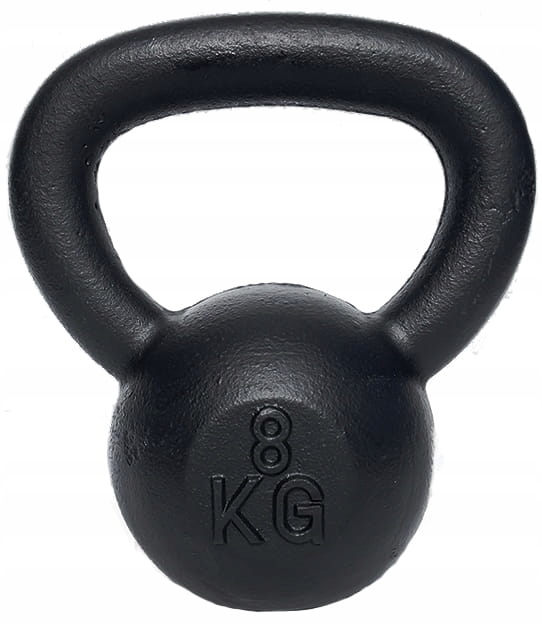 

Ketllebell 8kg kettle żeliwny odważnik hantel kula