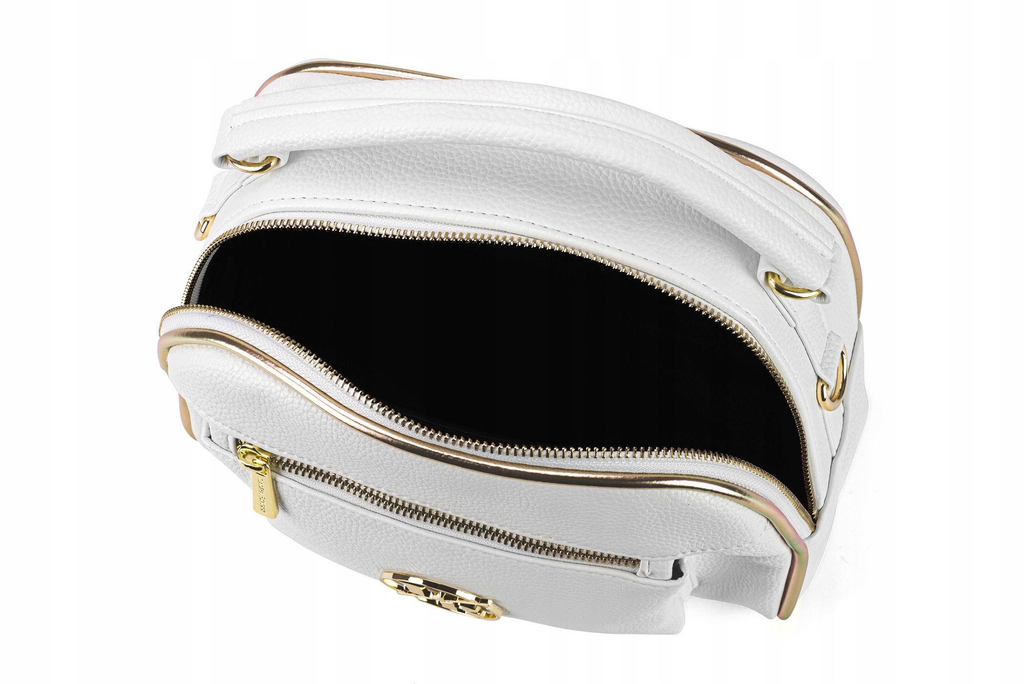 POLSKA TOREBKA DAMSKA LISTONOSZKA KUFEREK BIAŁA Z PASKIEM NA RAMIĘ Styl miejski