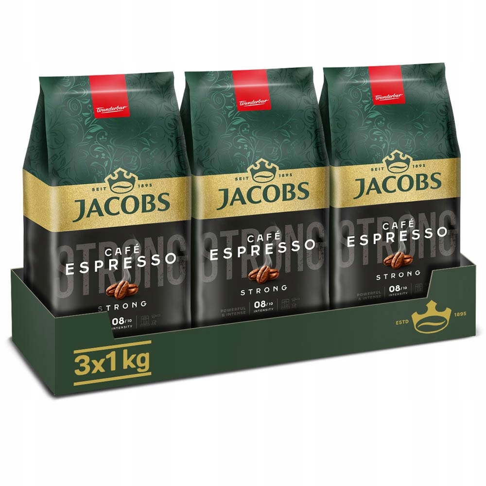Kawa ziarnista Jacobs Espresso Strong 3x 1 kg (3x 1000 g