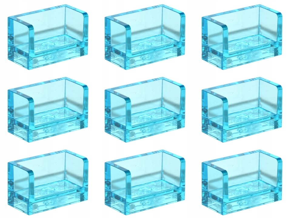 

Lego 23969 Panel 1x2x1 trans-light blue (6g) 9 szt
