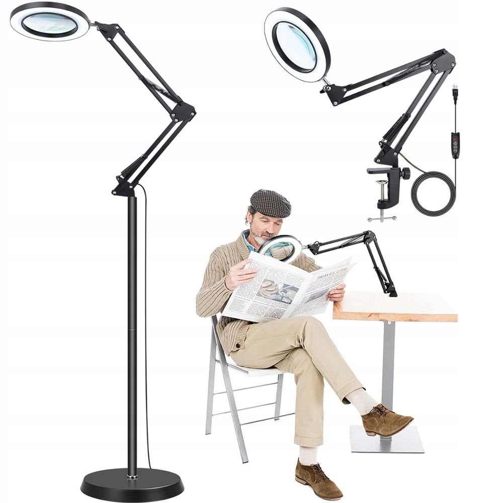 Led Lampa Kosmetická Lupa Servisní Sklo Zvětšovací Lampa 10x