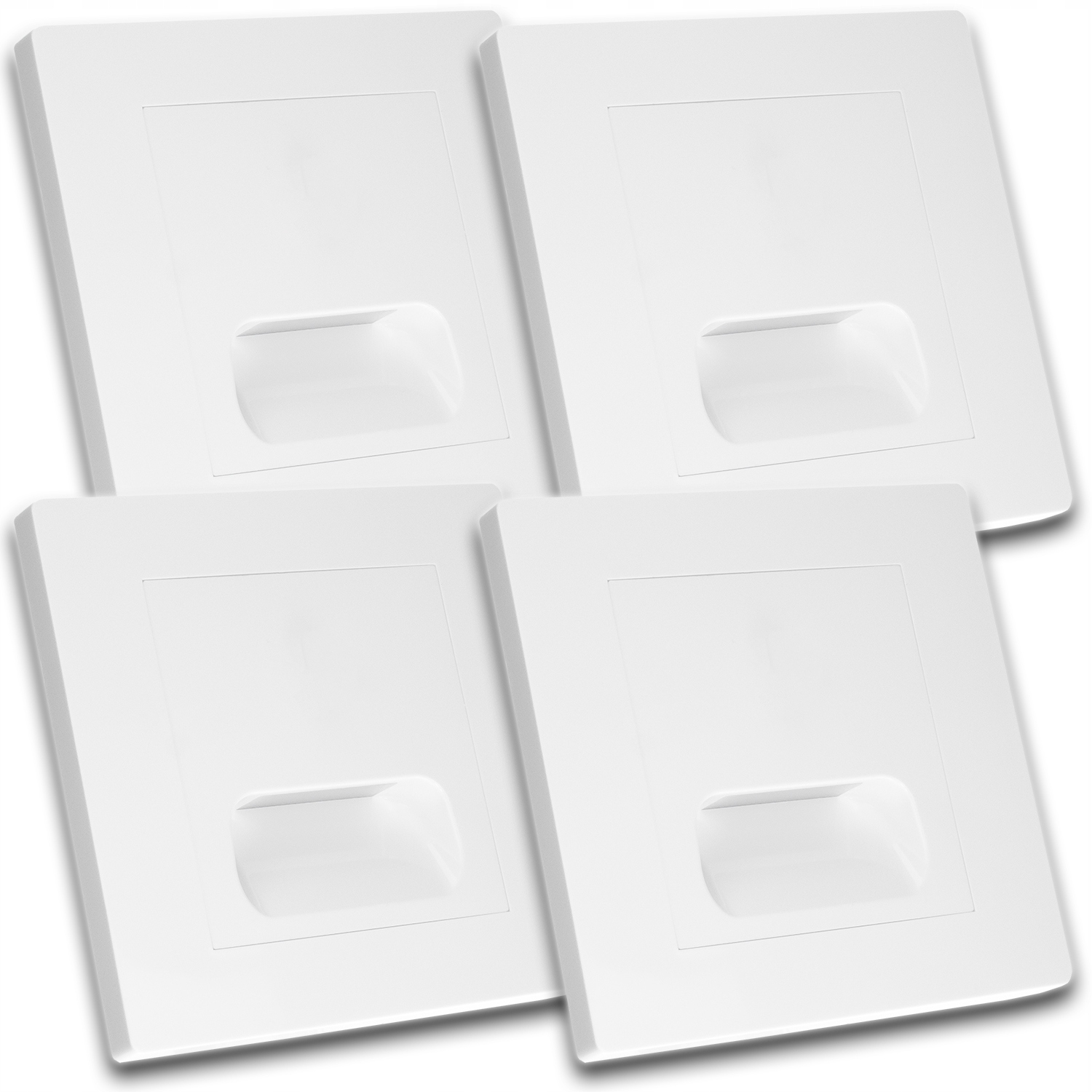 4x Moderní Led Lampička Osvětlení Schodů Bílá Schodišťová Lampa
