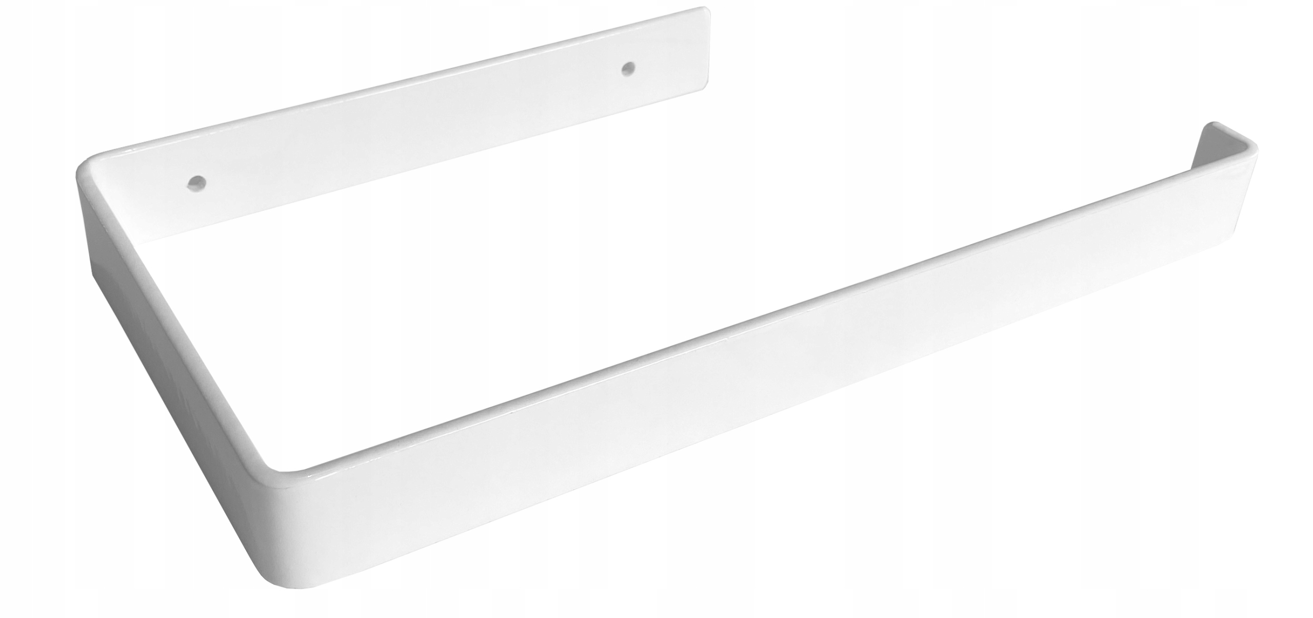 UCHWYT MAXI XXL WIESZAK ŚCIENNY NA DUŻY RĘCZNIK CZYŚCIWO DUŻA ROLKA BIAŁY Długość/wysokość 30 cm