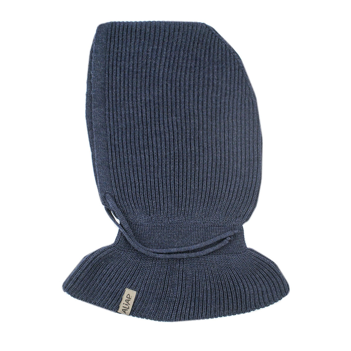 Aliap Czapka dziecięca kominiarka balaclava 2-6lat Grafit 100% wełna merino
