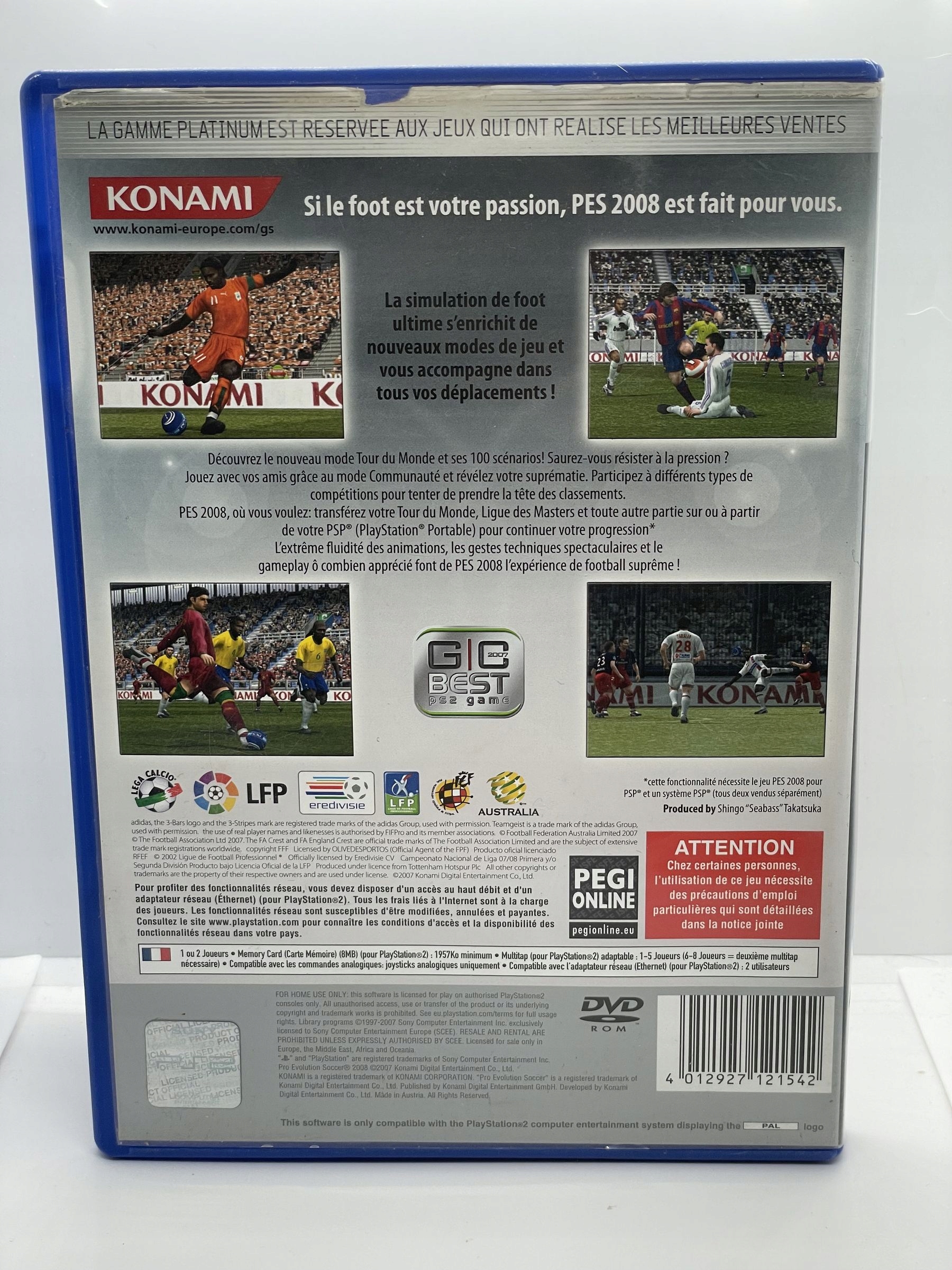 Gra Pro Evolution Soccer 2008 PS2 (FR) Tematyka sportowe