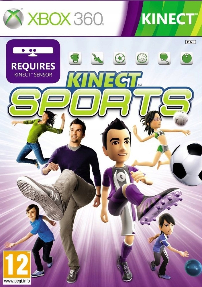 KINECT SPORTS XBOX 360 po Polsku PL NOWA FOLIA