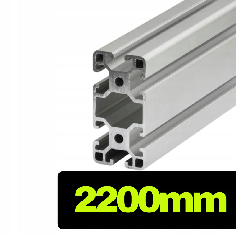 Konstrukční hliníkový profil T-slot 40x80 [8] stříbrný 220 cm