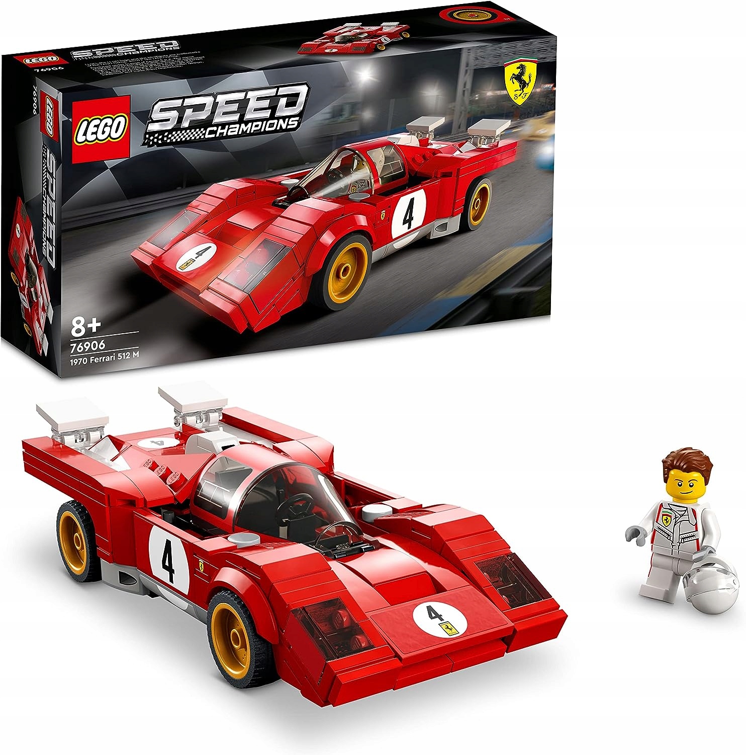 Lego 76906 Rychlostní šampioni Ferrari 512 M z roku 1970