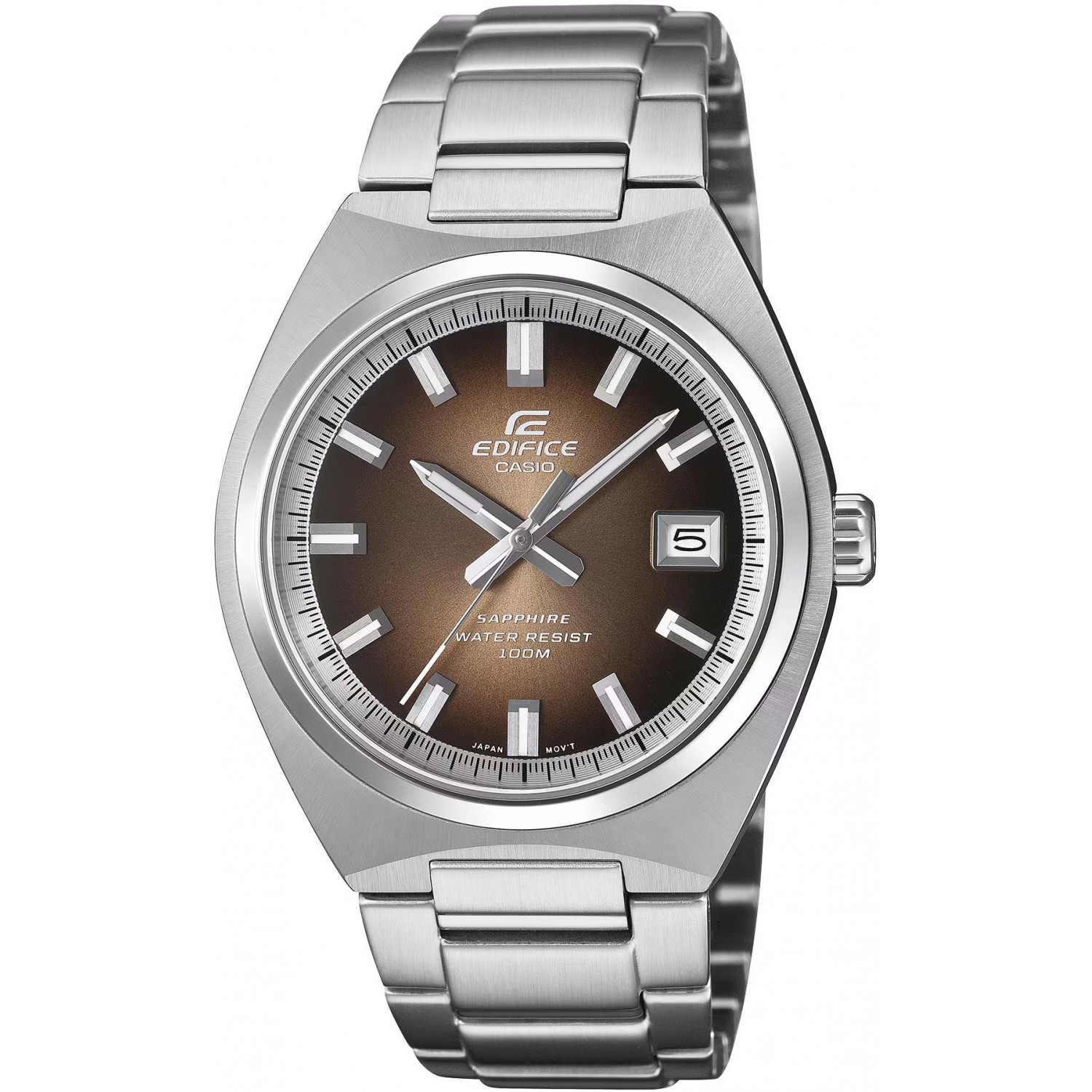 Casio Edifice EFB-109D-5AVEF 100 m Stříbrný