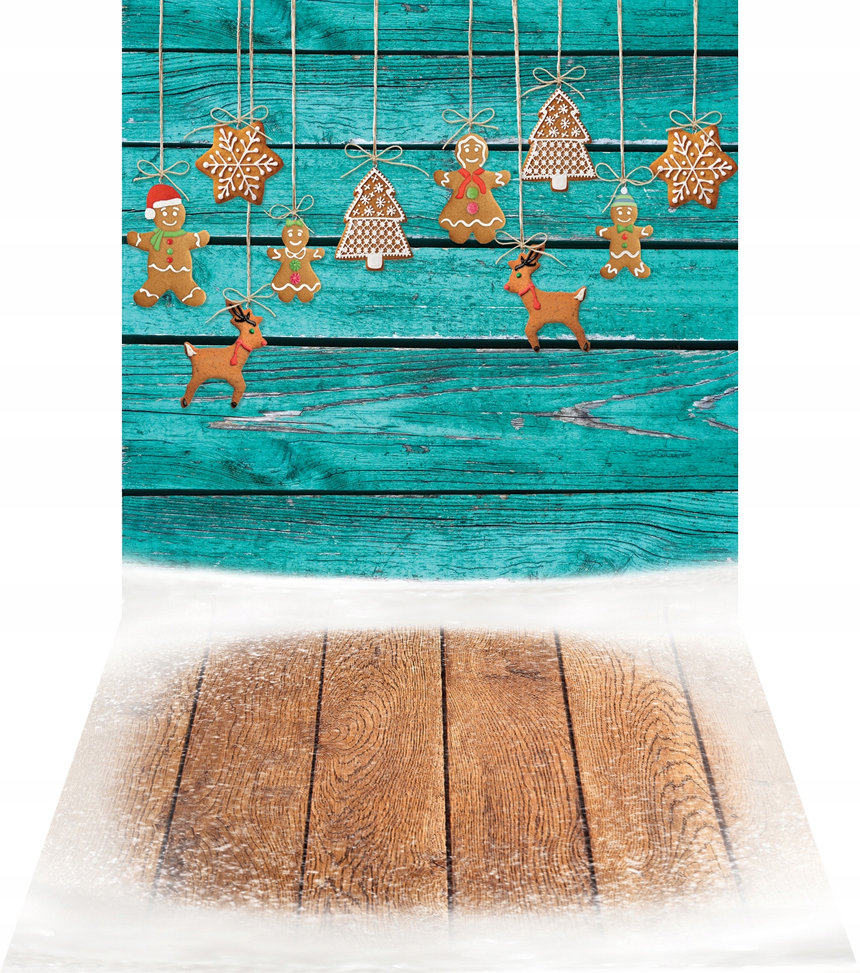 Grube tło ZIMOWE, tło świąteczne 180x400 sw096