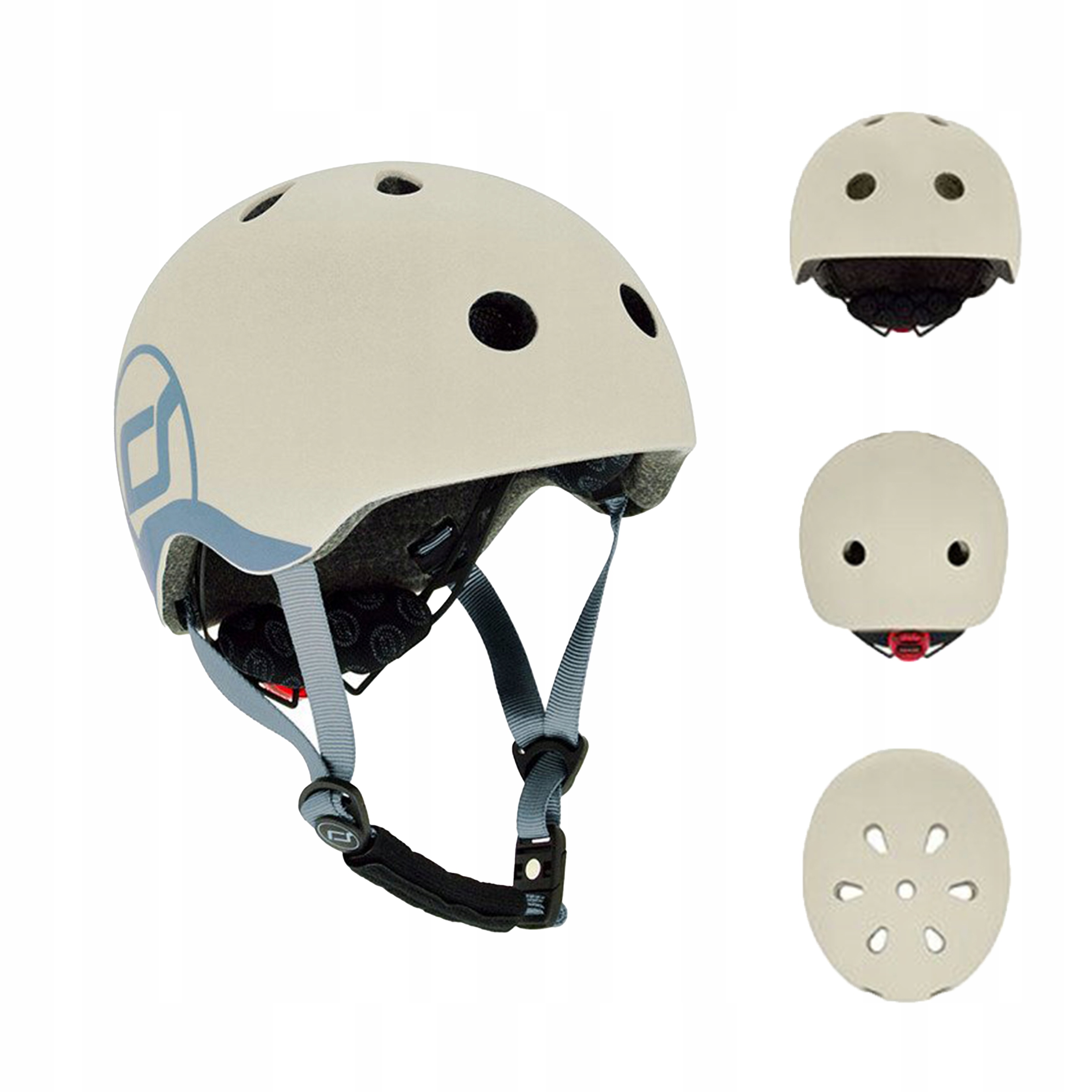 Kask Rowerowy Dziecięcy Scootandride Xxs 1+ Ash