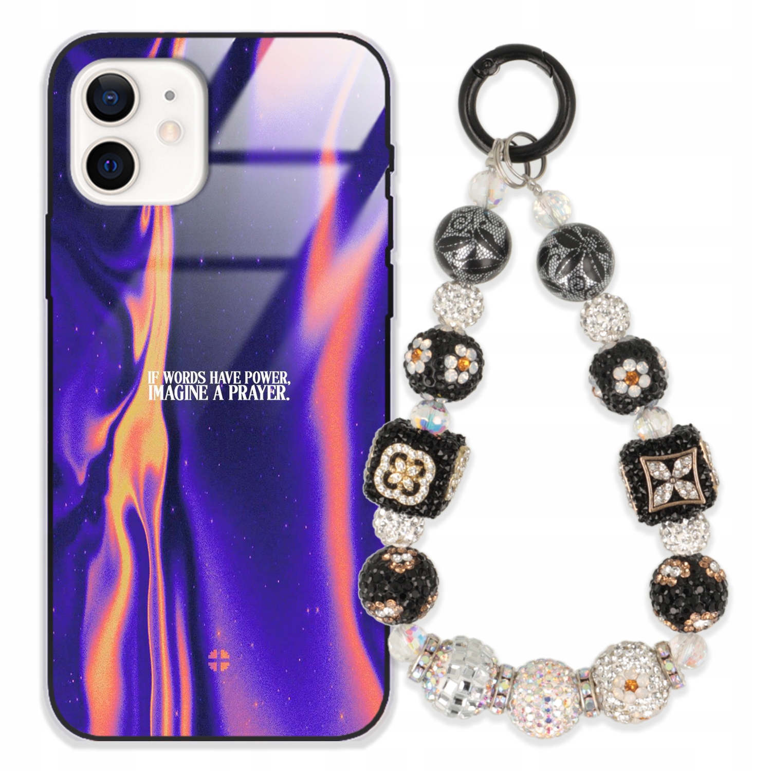 Pouzdro Na Iphone 12 Case Glass| Přívěsek Na Klíče Elegantní Kryt Premium Vzory