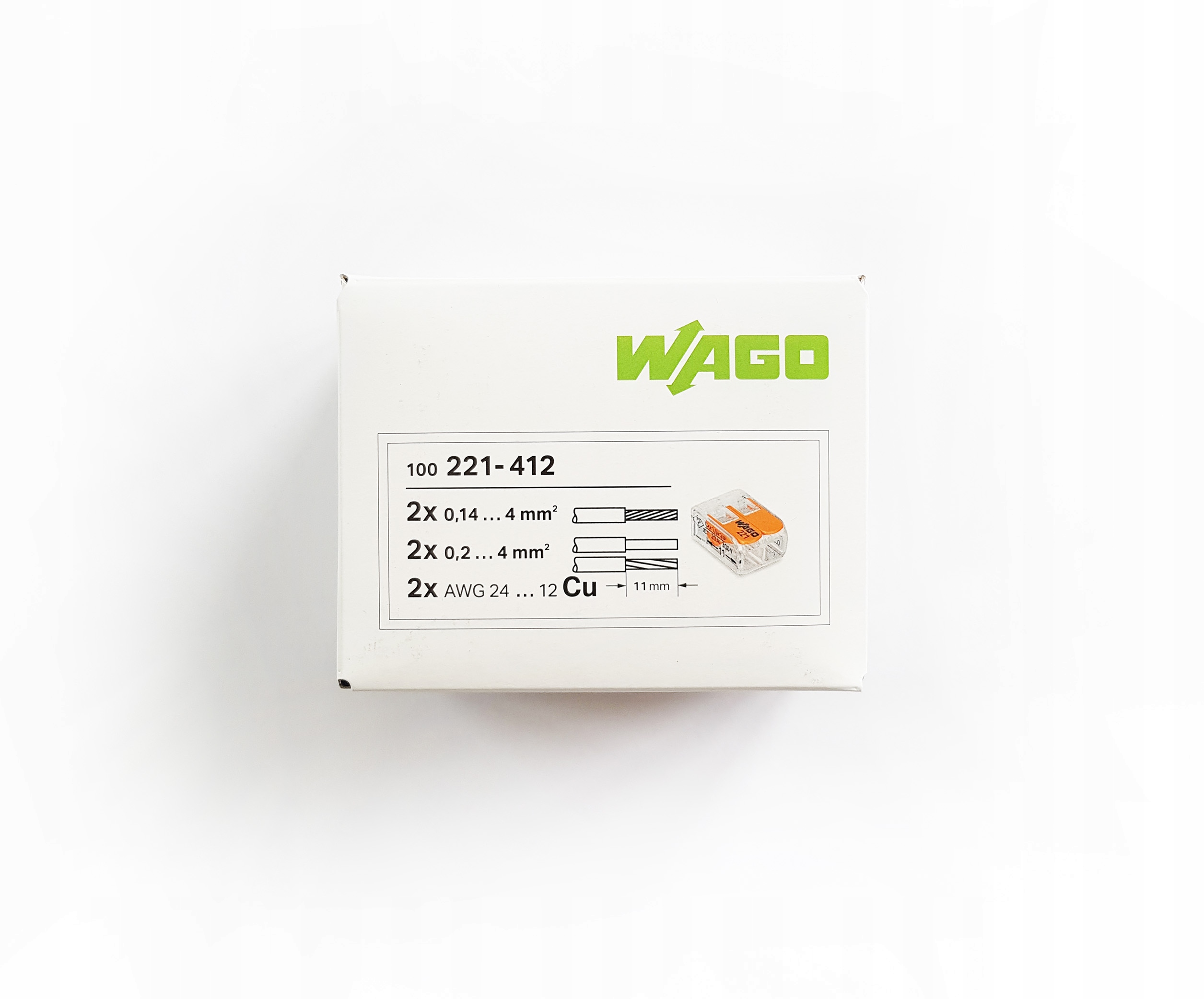 

Wago Szybkozłączki Złączki Do Puszek 2X4 50SZT