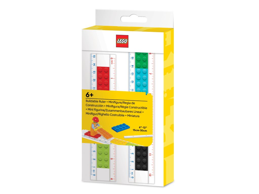 Lego Classic 53709 Linijka z klocków Lego do zbudowania z Minifigurką