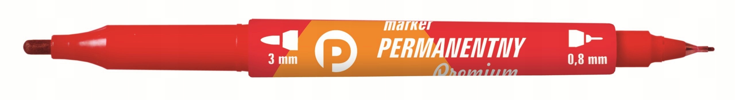 

Marker permanentny dwustronny czerwony na CD DVD