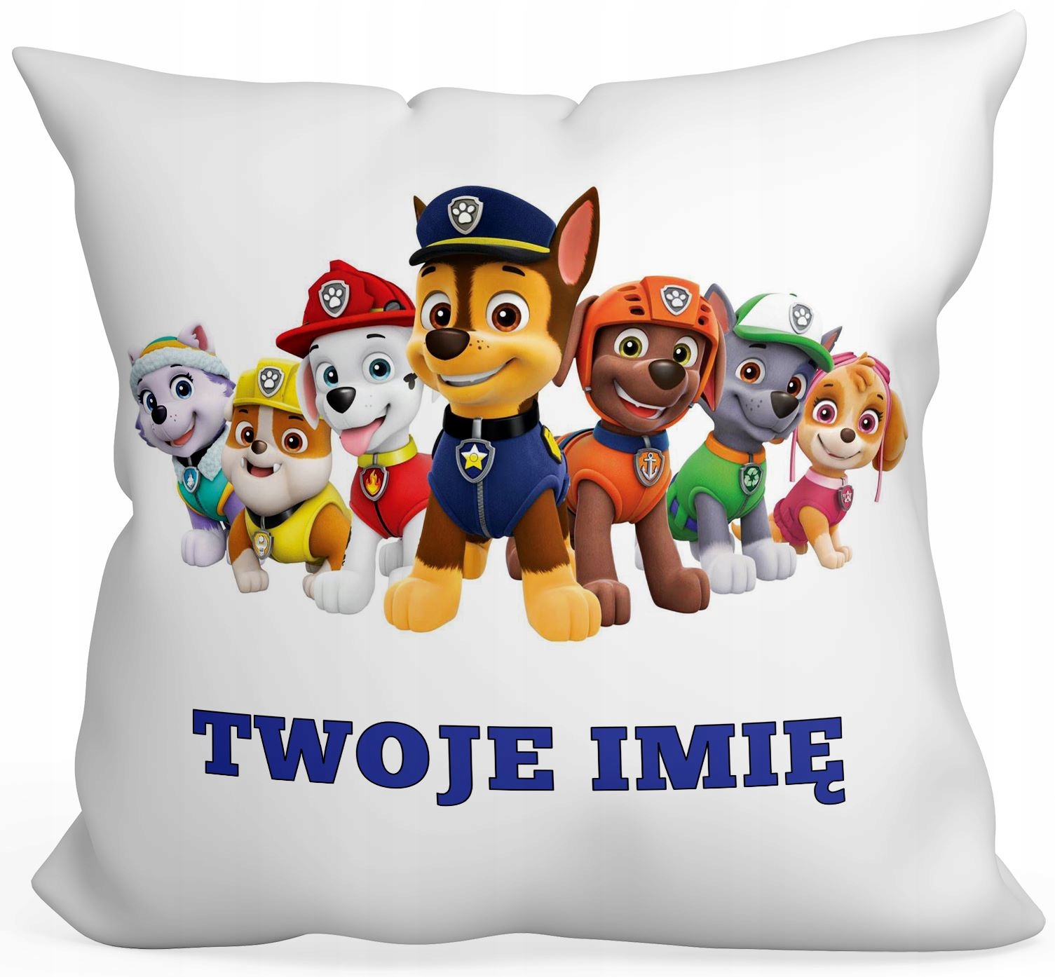 PSI PATROL PODUSZKA DLA DZIECKA 40x40+DOWOLNE IMIĘ