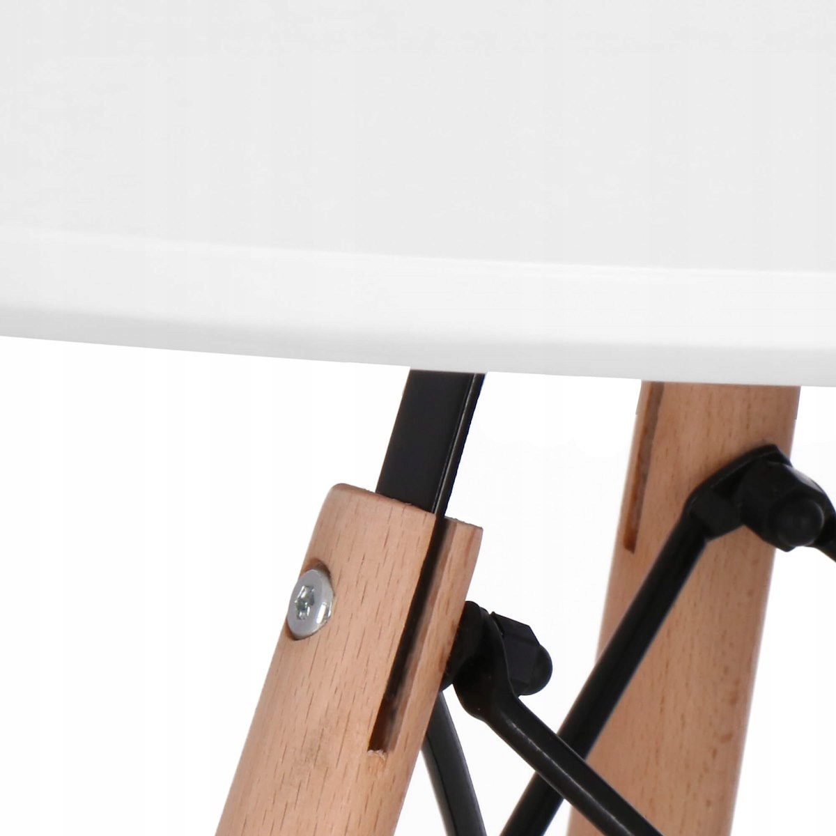 STÓŁ DO JADALNI KUCHNI SALONU STYL SKANDYNAWSKI OKRĄGŁY NOWOCZESNY 80x75cm Kształt blatu okrągły