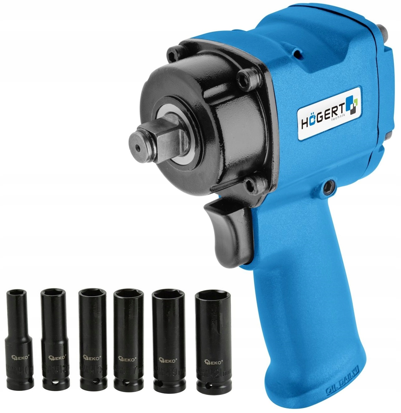 HOGERT KLUCZ PNEUMATYCZNY UDAROWY 1/2" +10nas