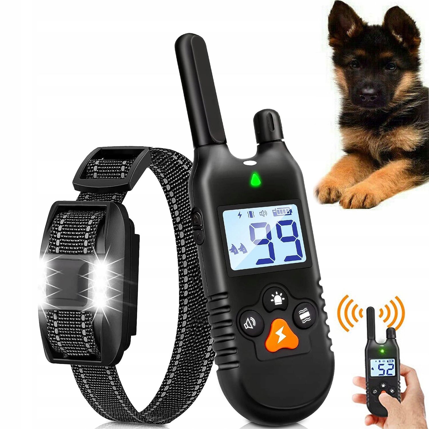 Elektrický, Vodotěsný, Tichý Výcvikový Obojek Pro Psy 900 M, Dálkové Ovládání