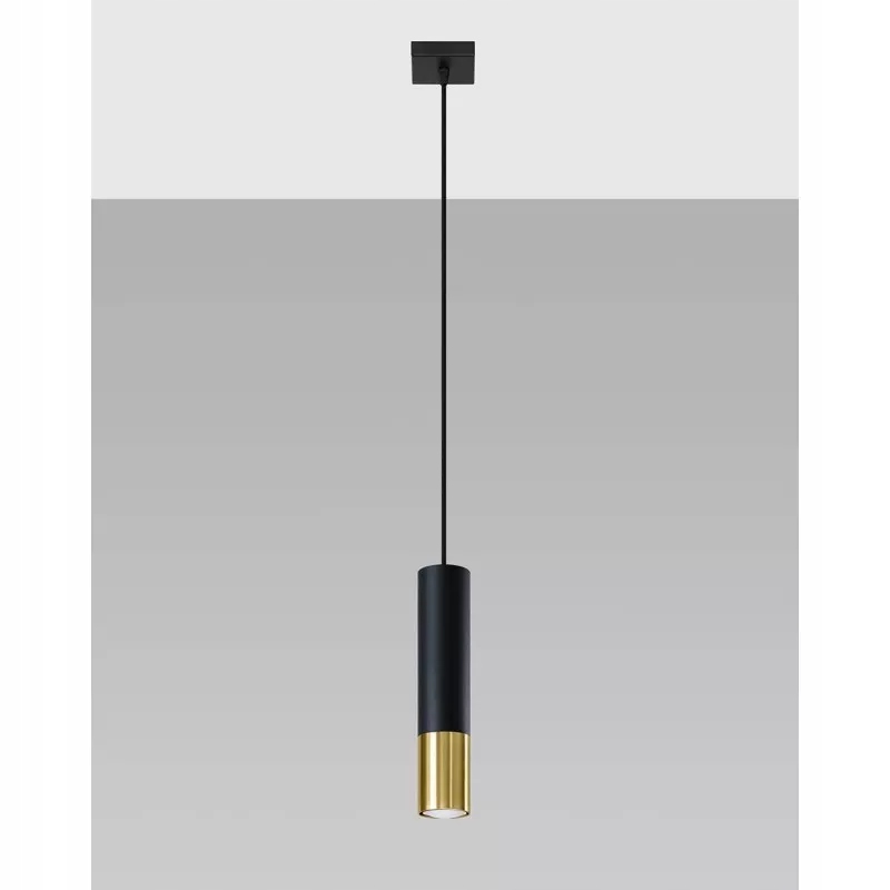 

Lampa wisząca Loopez 1 czarny/złoty