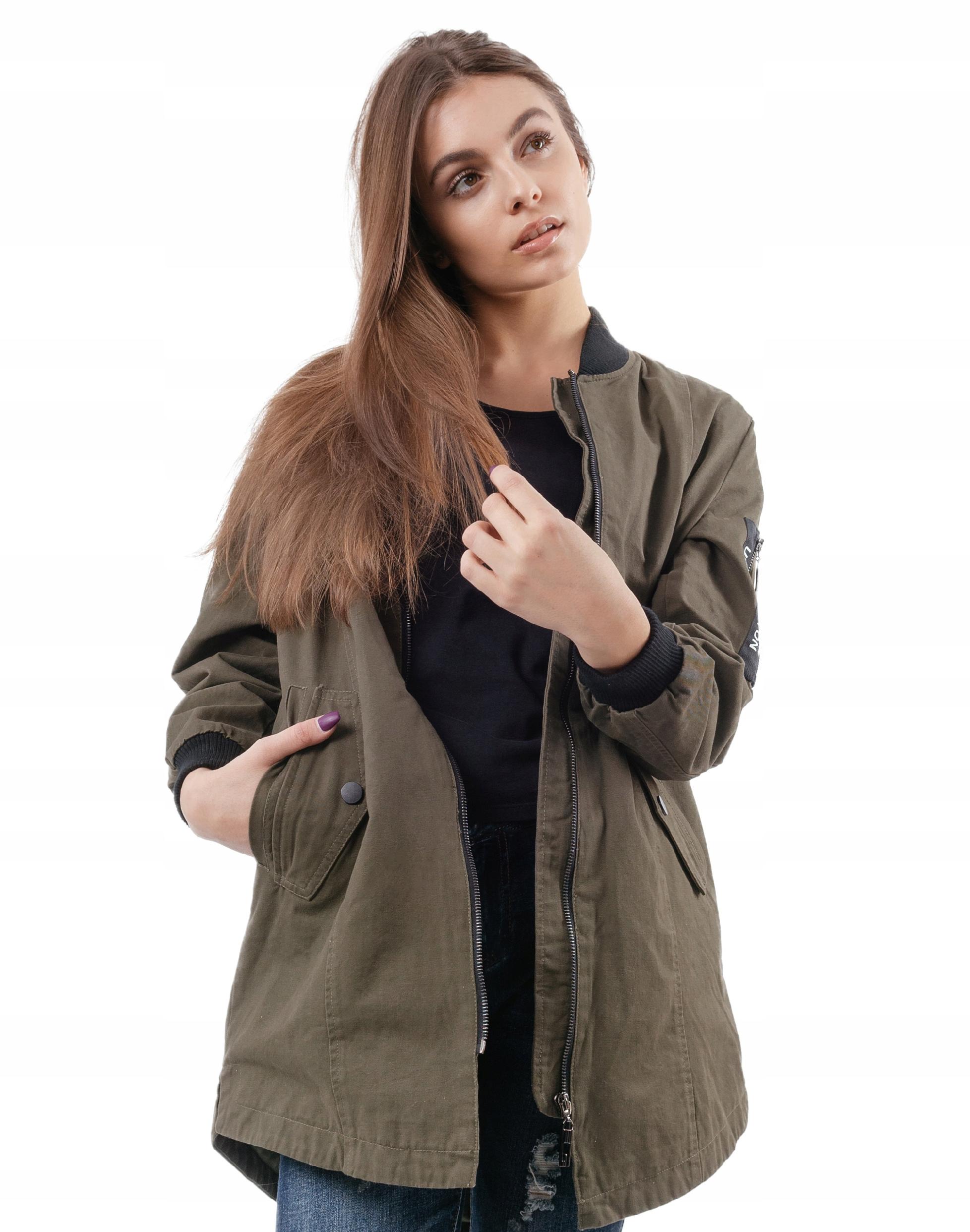 

Bomberka Kurtka Damska Us Bomber Długa 1724-02 r L