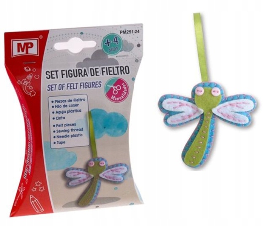 ZESTAW KREATYWNY WAŻKA DO SZYCIA FILC BRELOK