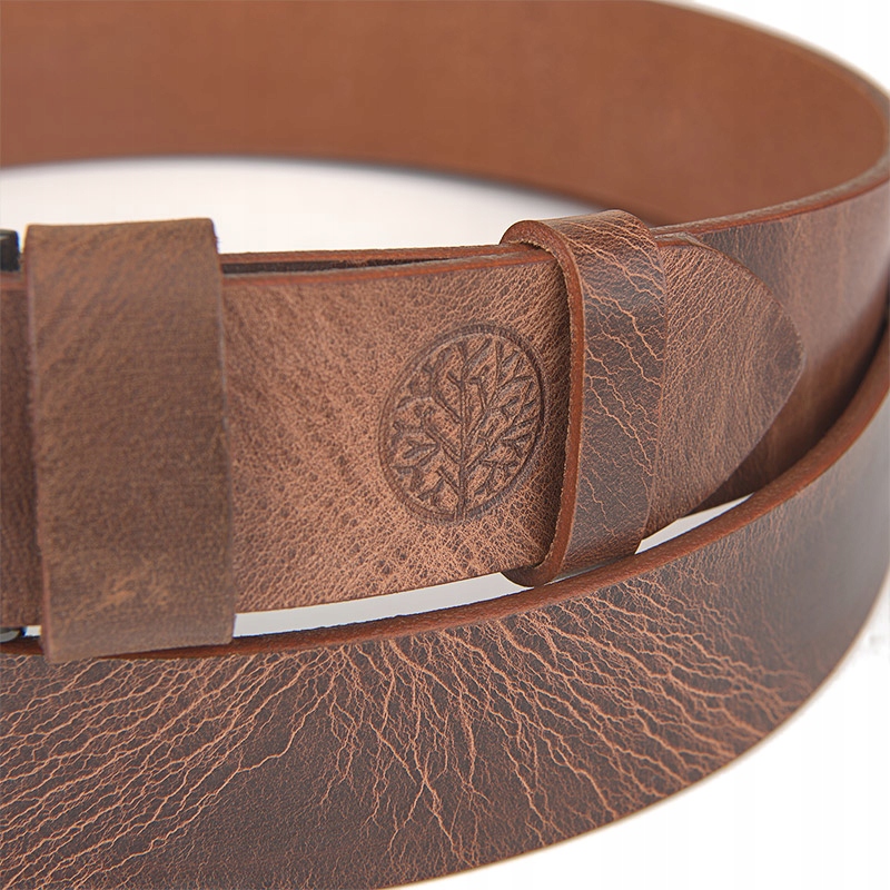 Мужской кожаный ремень Betlewski коричневый 100 см коллекция стандарт