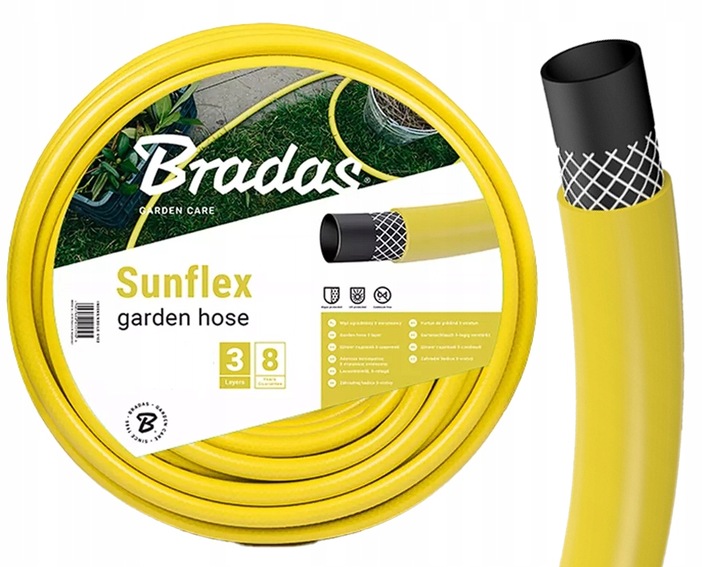 

Wąż Ogrodowy Do Wody 20m 1/2 Mocny 3 Warstwowy