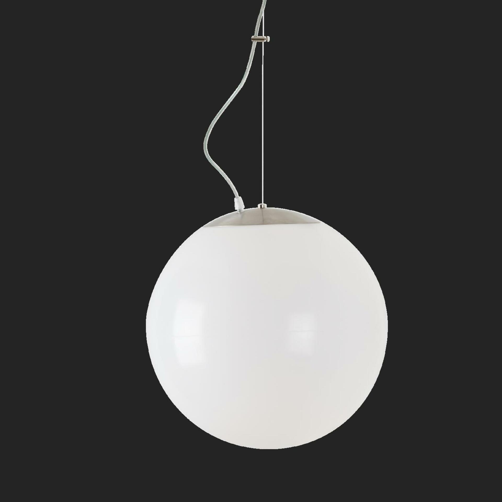 Osmont 63518 Isis L3 Hp závesné plastové svietidlo nerez brúsená biela IP4