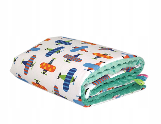 

Kocyk minky 75x100 kołderka do wózka gruba 11099