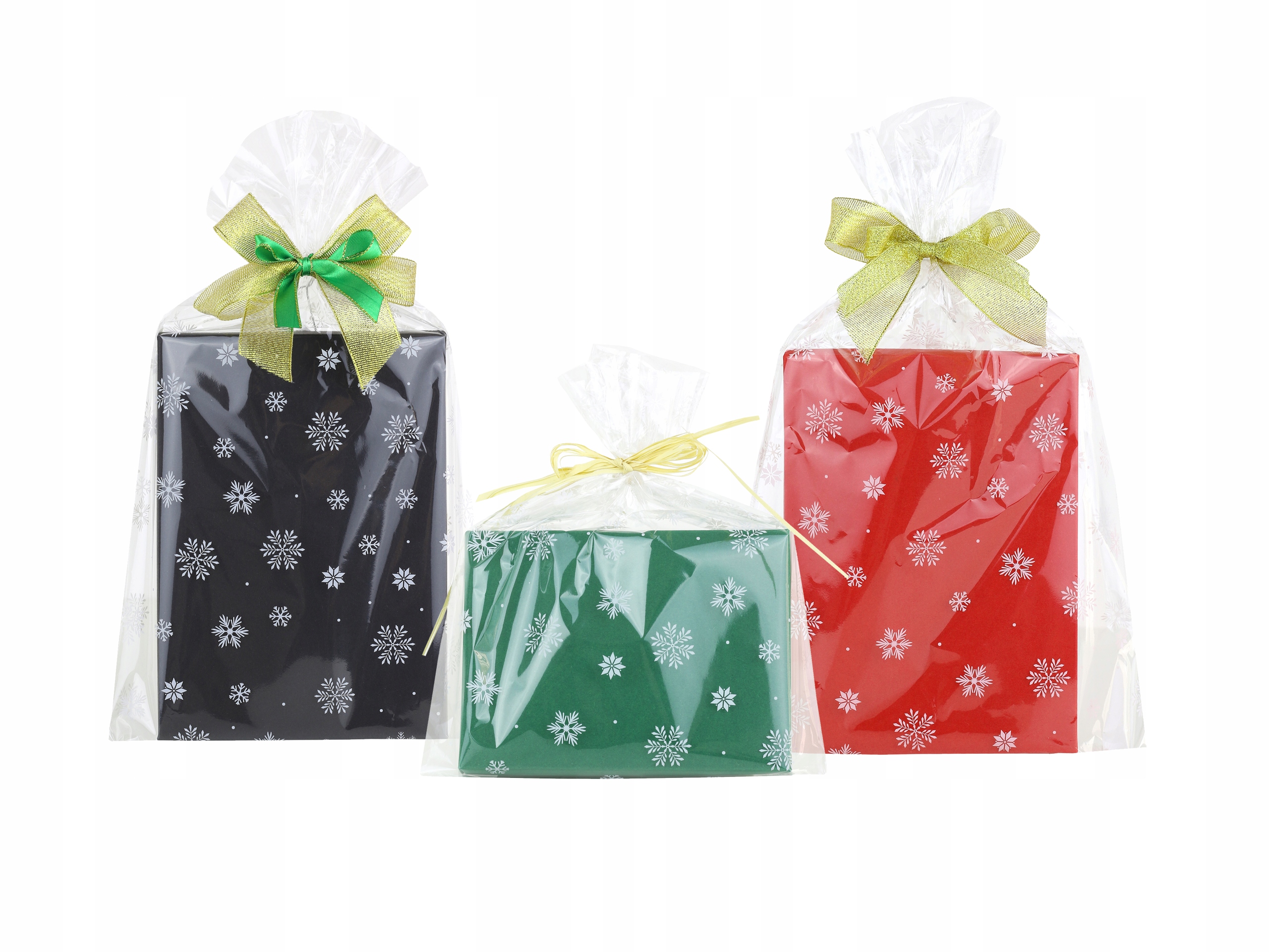 Worki CELOFANOWE świąteczne ŚNIEŻYNKI 25x35 100 S Rodzaj torebka