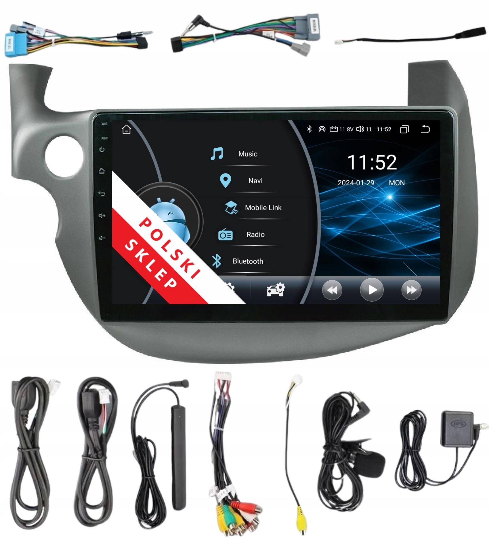 Navigácia Rádio 2DIN Android Honda Jazz 3 III 2/32 Gb Dsp Carplay Lte