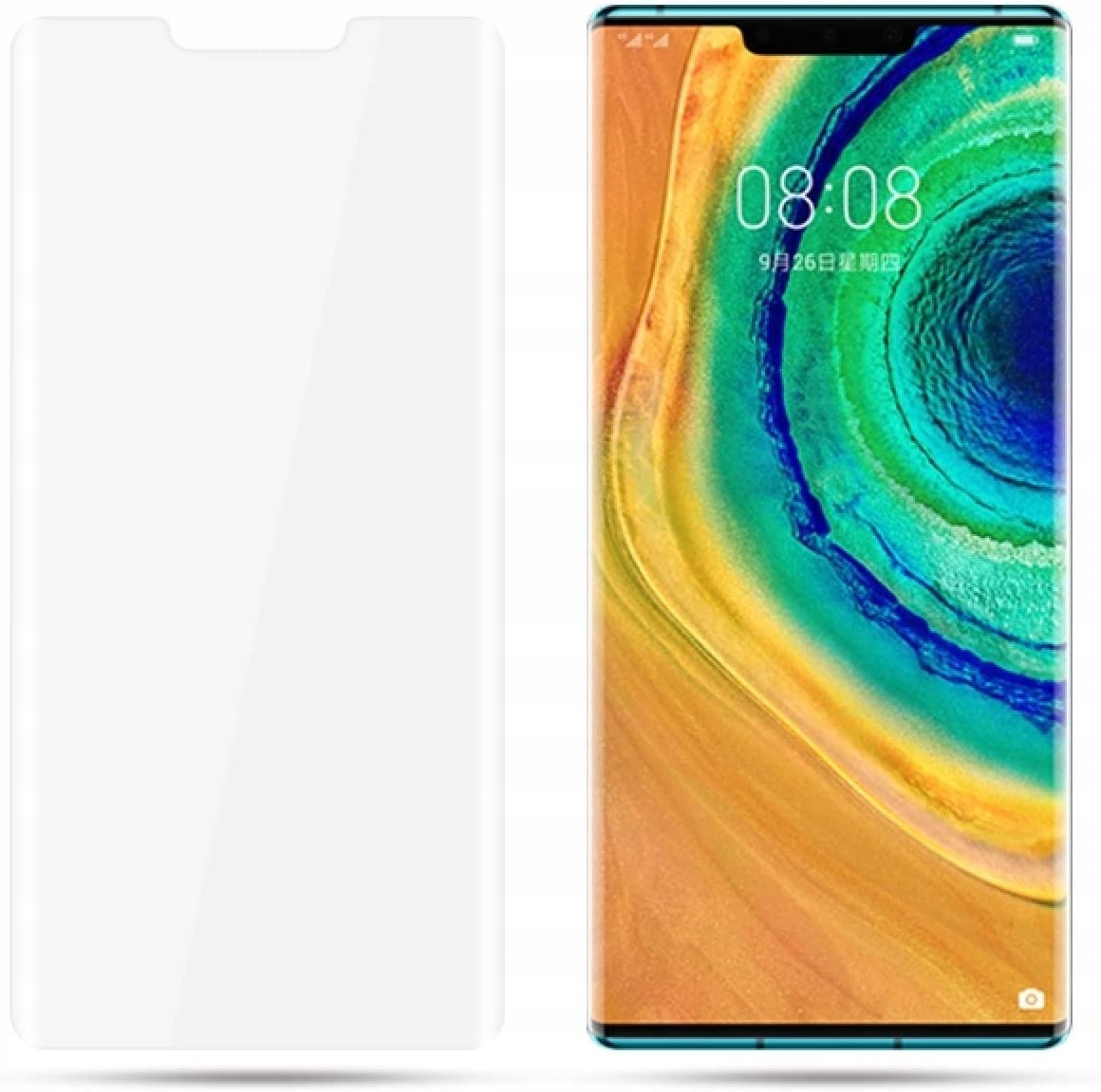 Szkło Zaokrąglone UV do Huawei Mate 30 Pro Rodzaj szkło hartowane