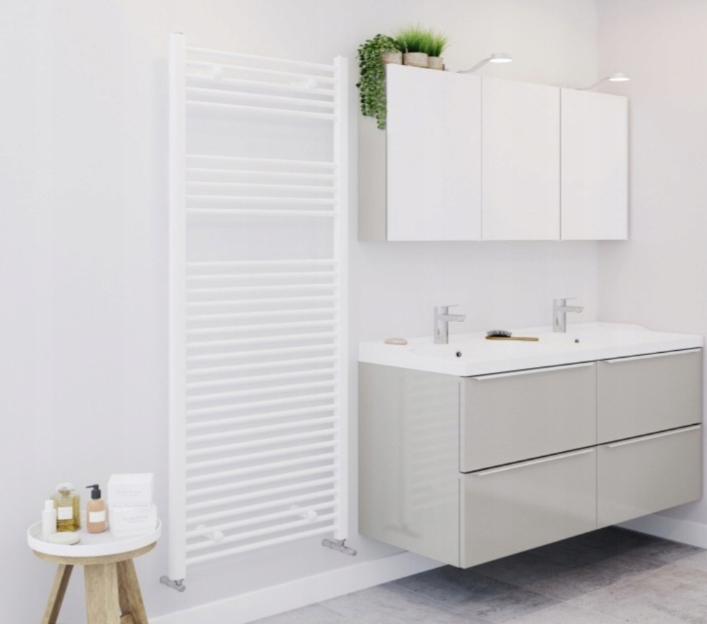 GRZEJNIK ŁAZIENKOWY DRABINKA 160X60 CM BIAŁY PŁASK Kod producenta 4000