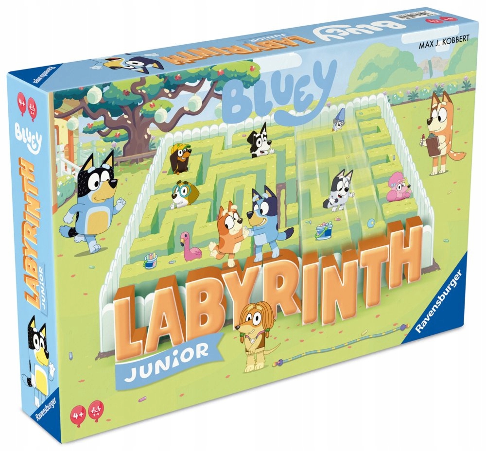 Gra Planszowa Labirynth Junior Bluey Gra Ravensburger Rodzinna dla Dzieci