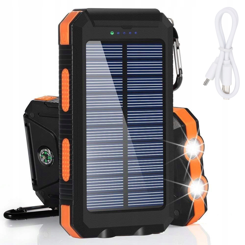 Powerbank Solárny Kompas 20000 mAh na nabíjanie cez Usb