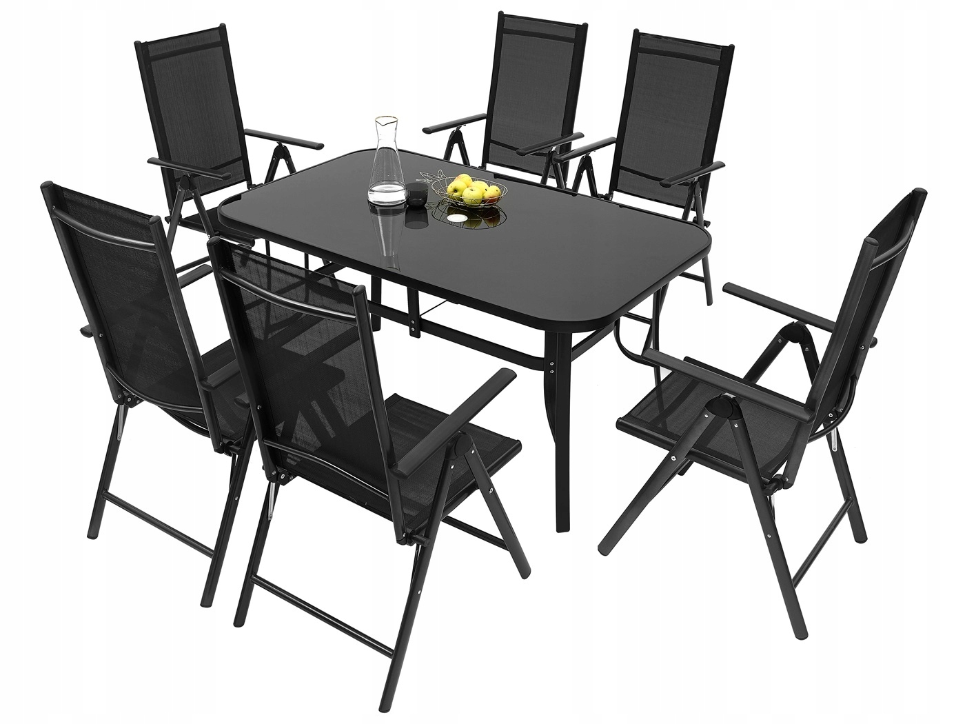 MEBLE OGRODOWE ZESTAW STÓŁ 6+1 NA TARAS BALKON