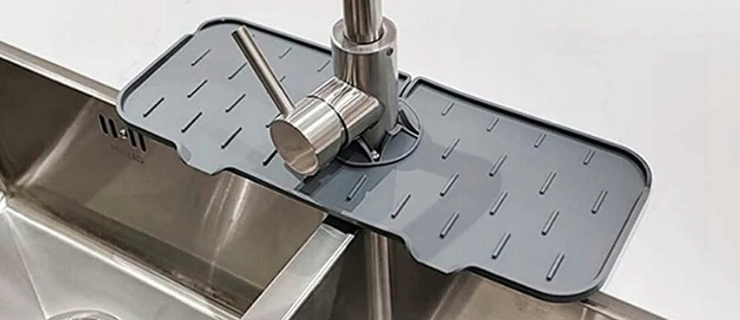 SILIKONOWA MATA OCIEKACZ NA ZLEW PODKŁADKA SZARA Kod producenta 0915