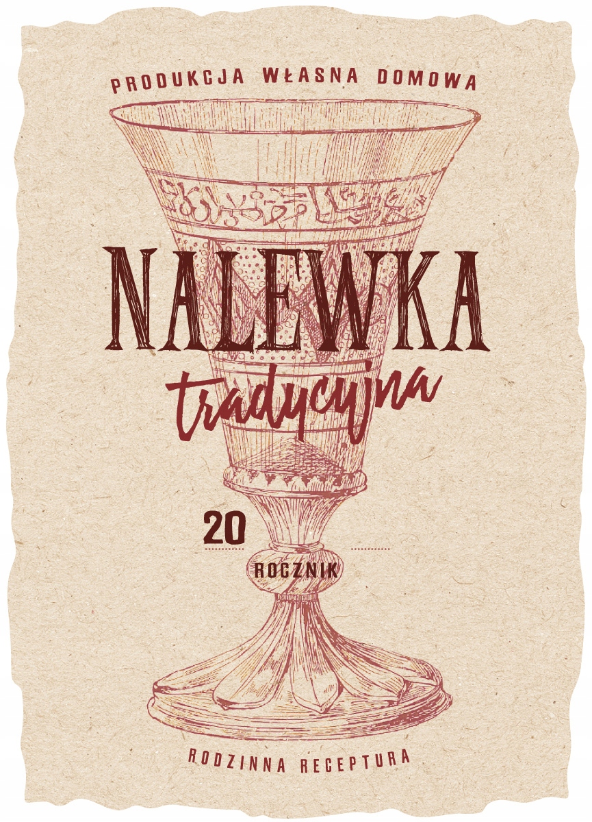 

Naklejki, etykiety na nalewki lub przetwory