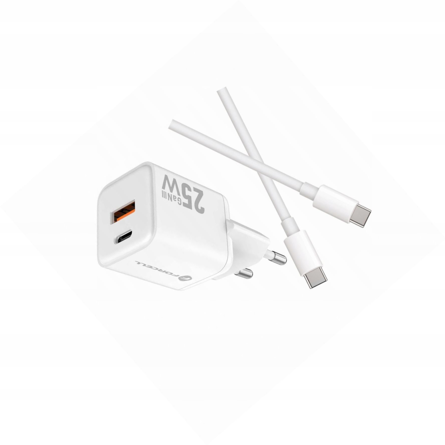 Szybka ładowarka Gan 25W z długim kablem Usb-c do Oppo Reno 12FS 5G