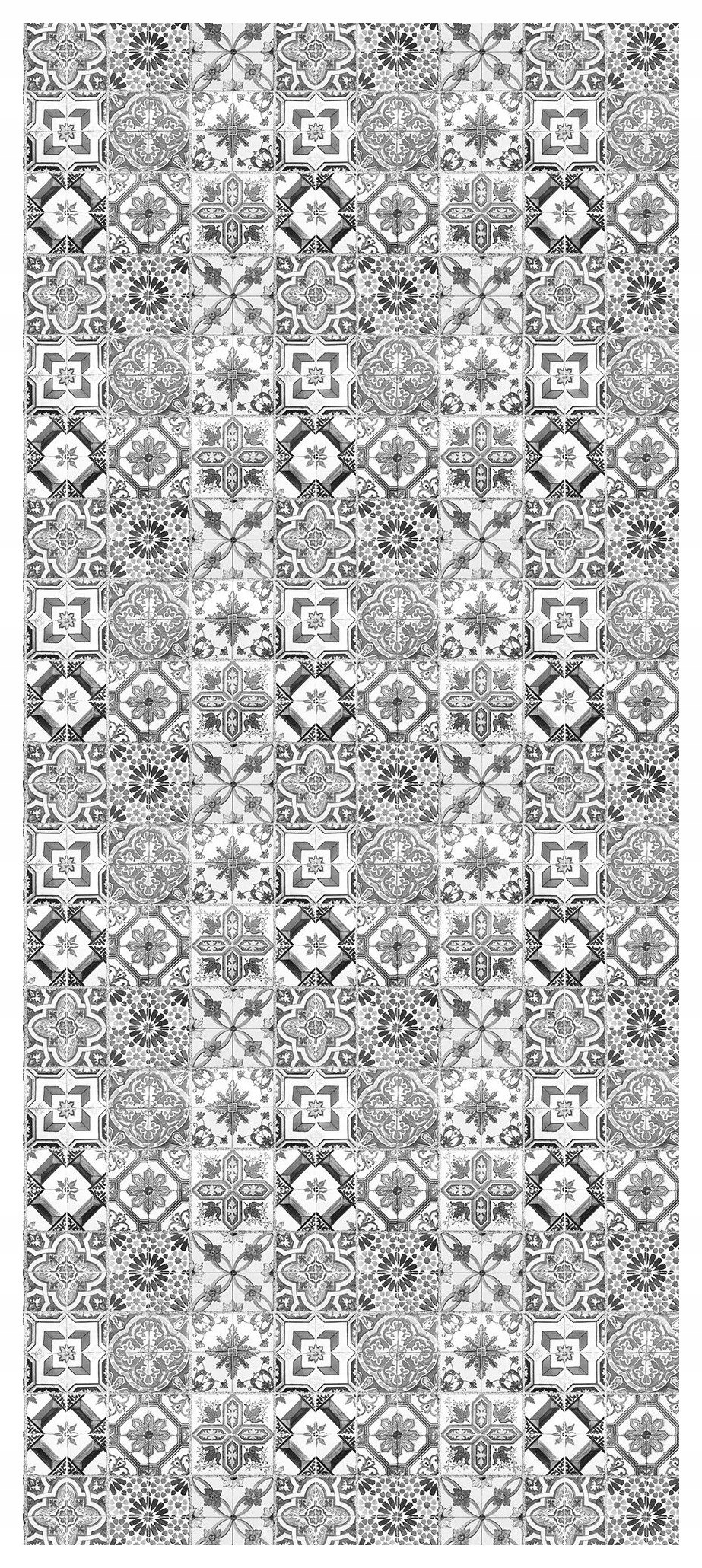 Samolepka Fototapeta Černobílé dlaždice Vzory Vintage Dekor 91x211