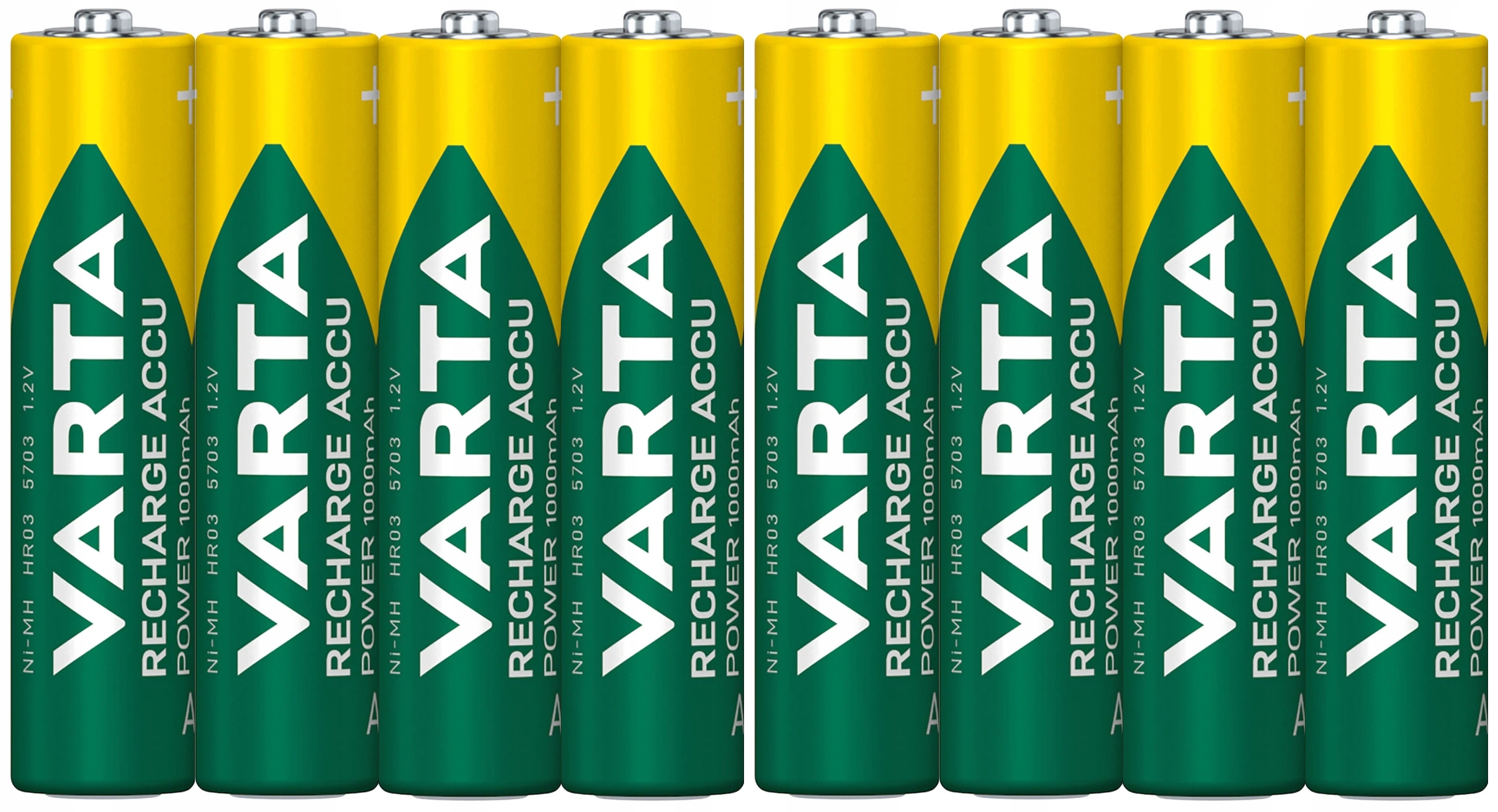 

8x Akumulatorki Baterie Varta R3 Aaa 1000 mAh 1,2V