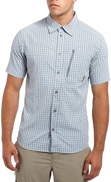 Koszula męska BERGHAUS krótki rękaw kratka blue S