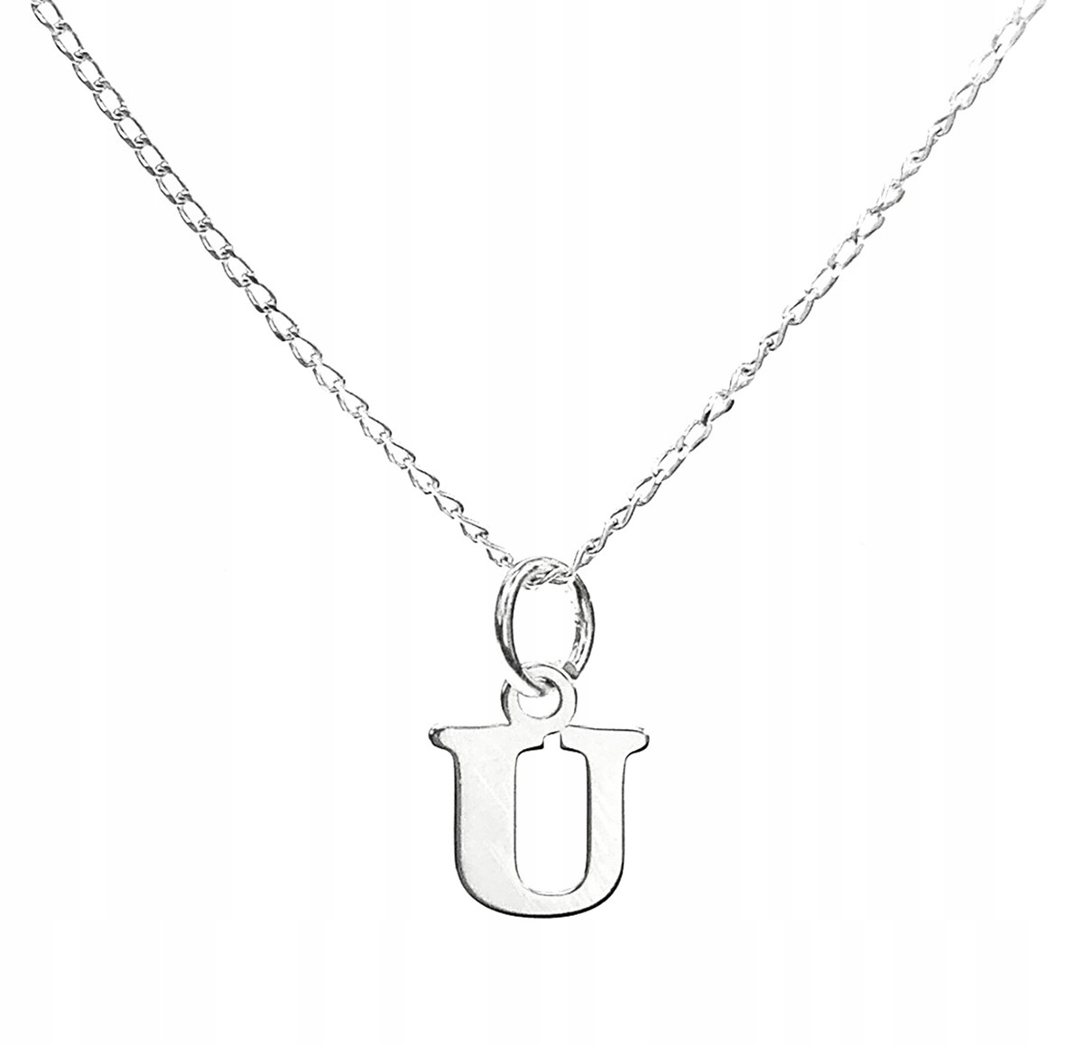 

Naszyjnik srebrny literka U litera