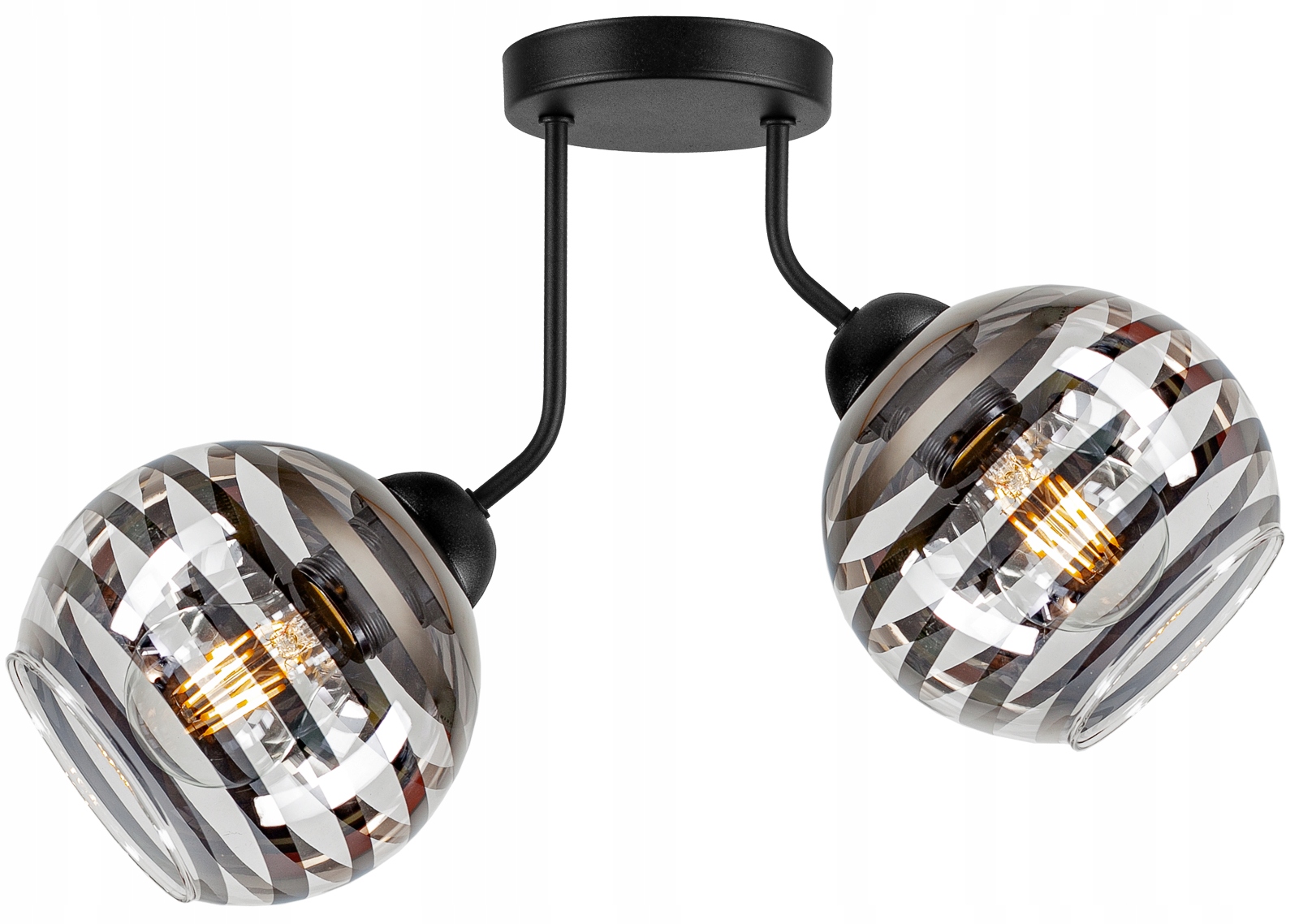 

Szklana Lampa Wisząca Sufitowa Żyrandol Kule Led