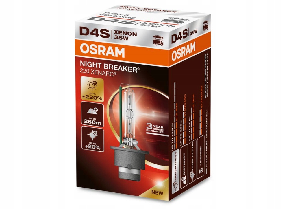 Osram Xenarc Night Breaker D4S xenónová výbojka, 35 W, P32d-5, 1 ks