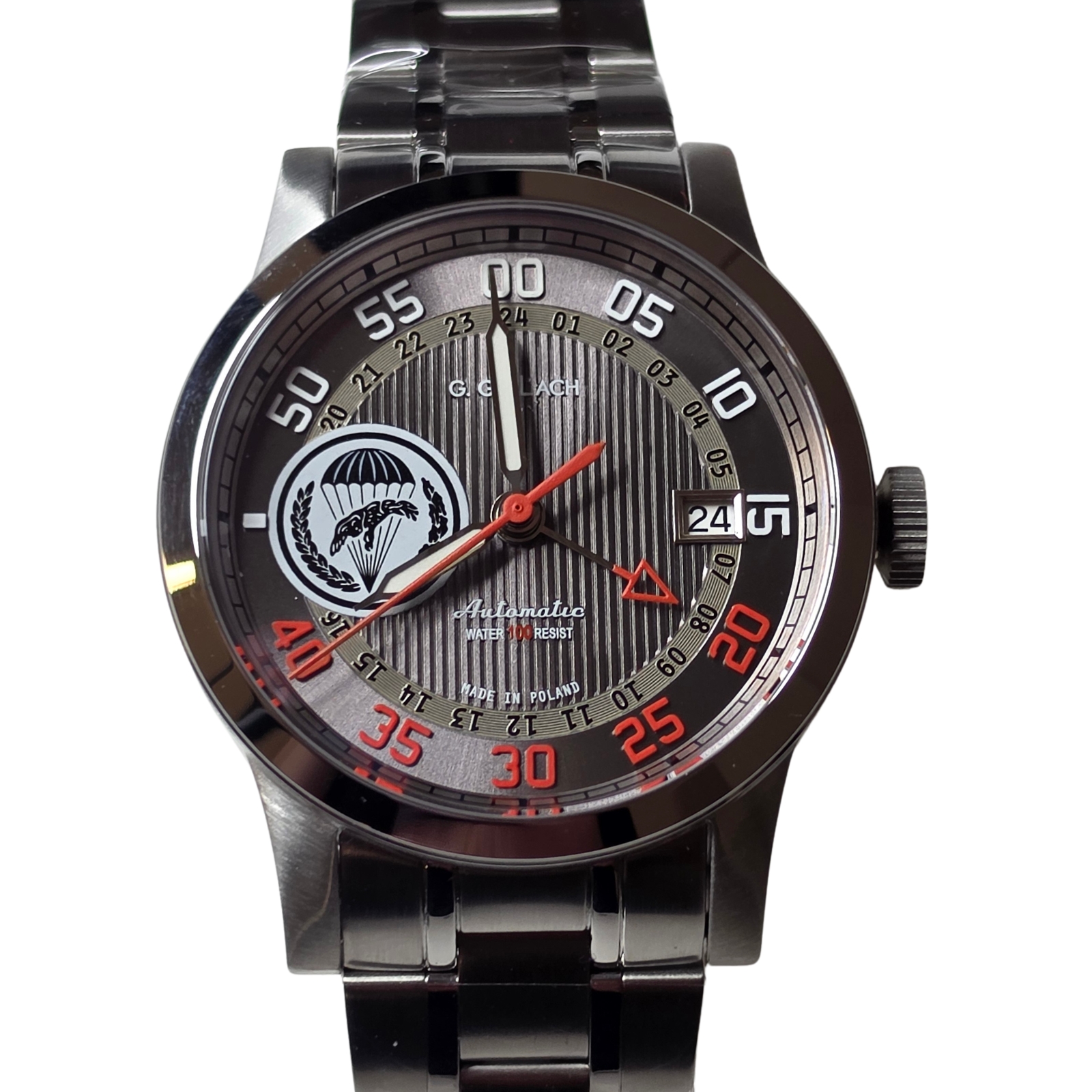 Pánské hodinky G. Gerlach General Sosabowski Gmt Celočlánkový náramek